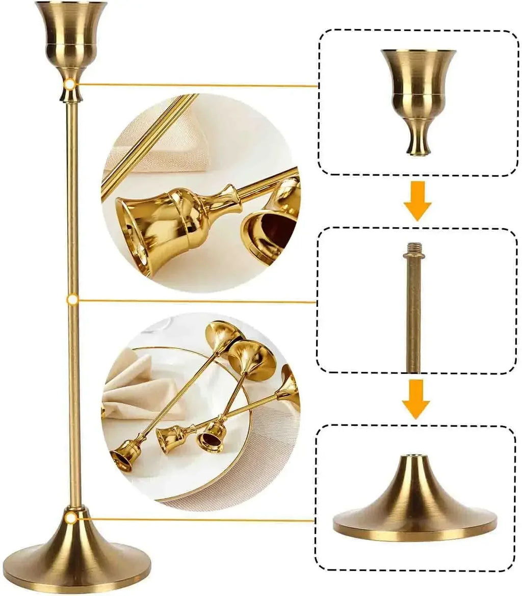 Gold Taper Candle Holders