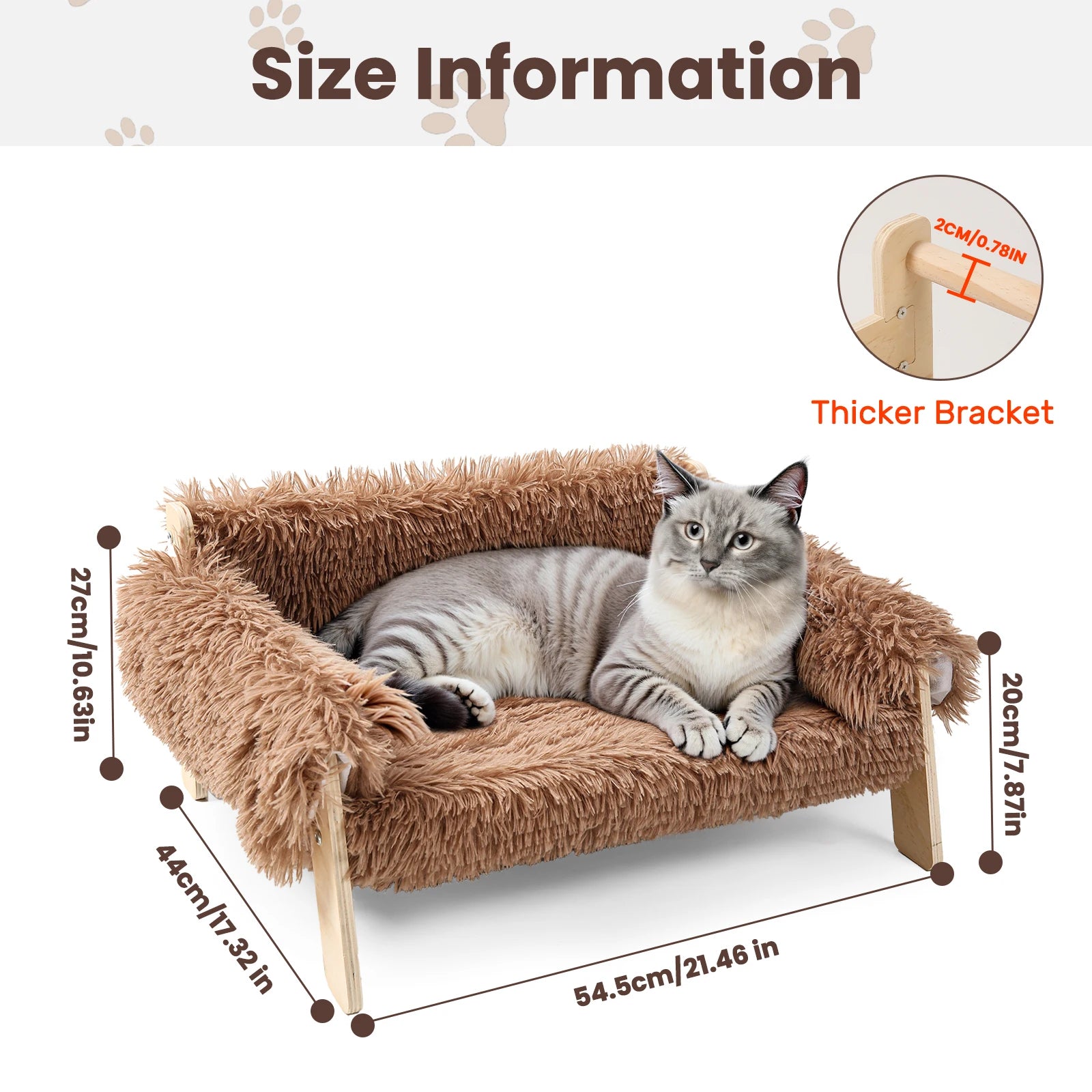 CozyLounge Elevated Cat Sofa Bed