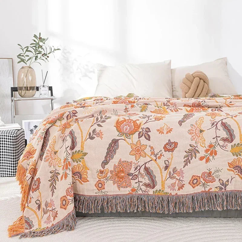 Boho Scandinavian Cotton Blanket