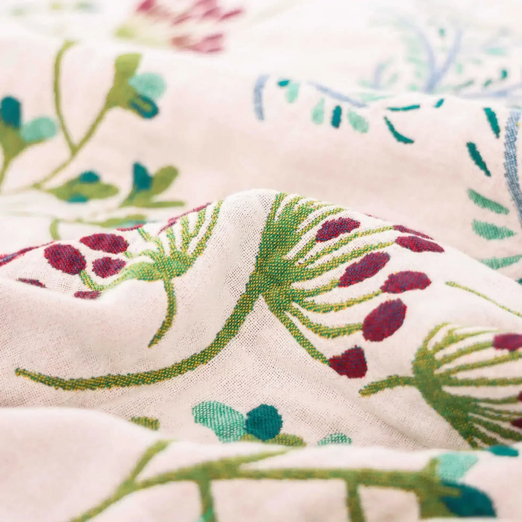 Botanical Harmony Cotton Blanket