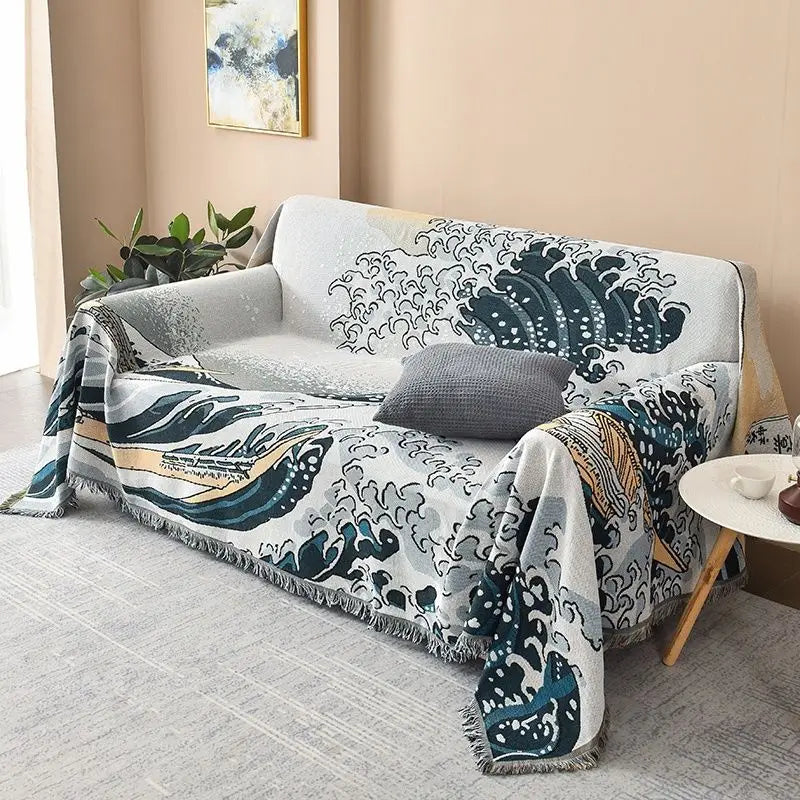 Great Wave Sofa Cover