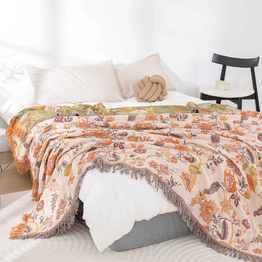 Boho Scandinavian Cotton Blanket