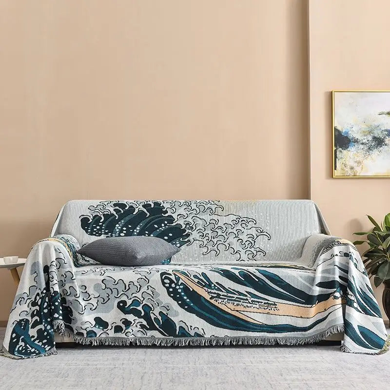Great Wave Sofa Cover