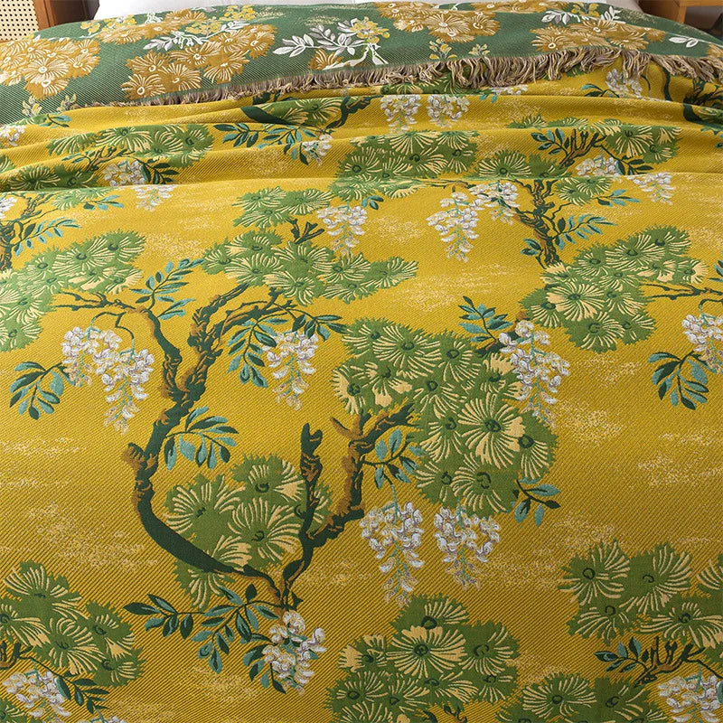 Golden Grove Reversible Cotton Blanket
