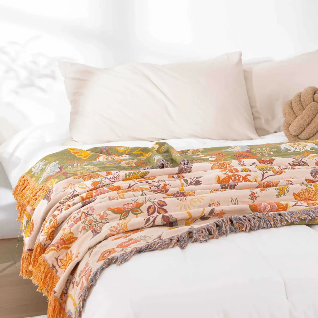 Boho Scandinavian Cotton Blanket
