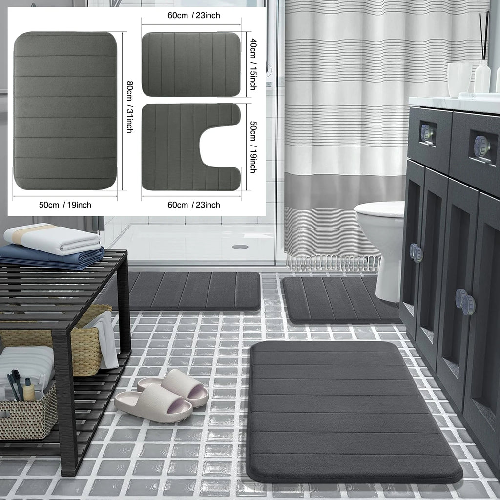 Ultimate Comfort Bathroom Mat Set