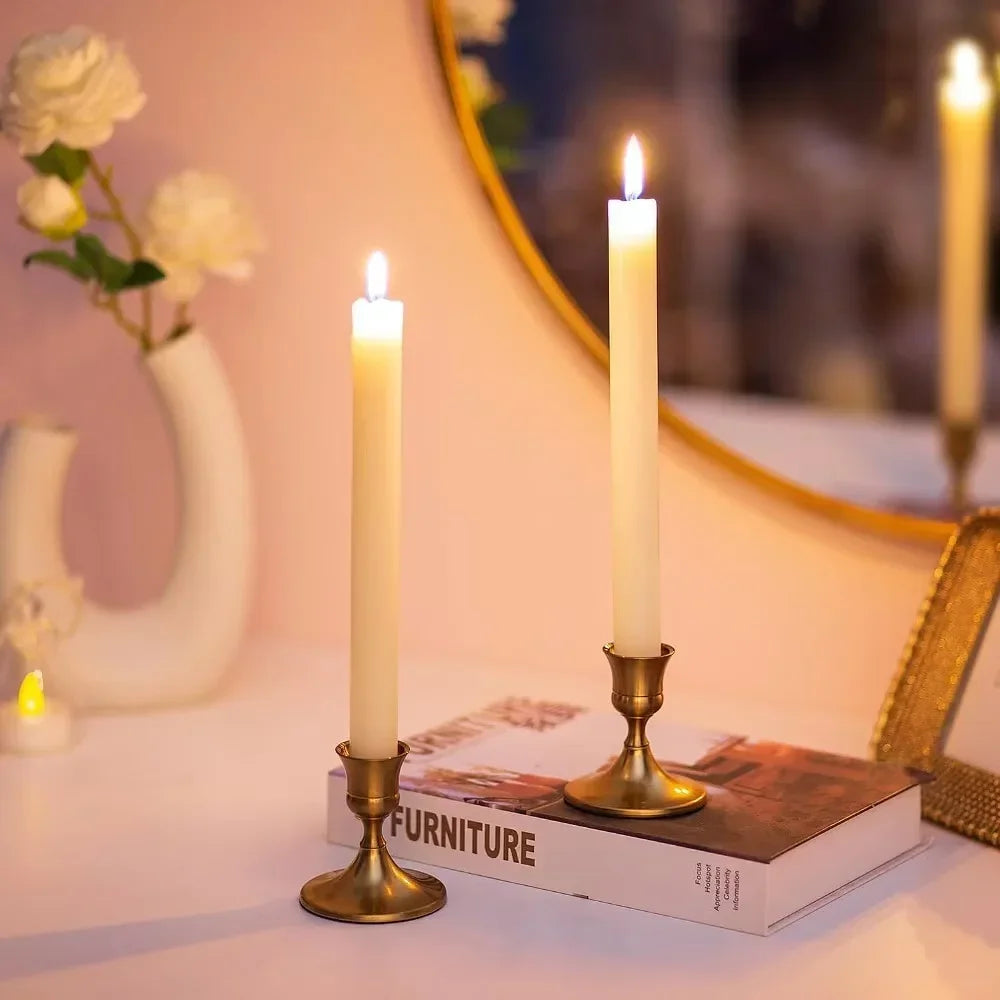 Gold Taper Candle Holders