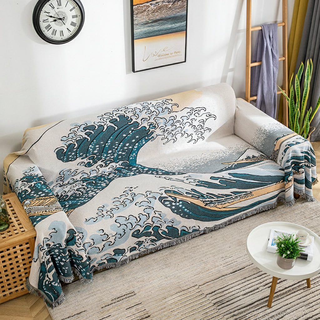 Great Wave Sofa Cover